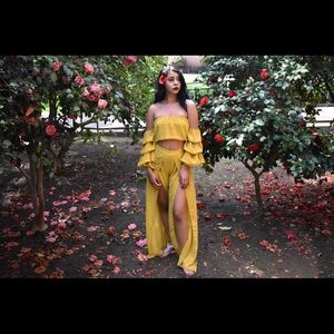 Fashion Nova Marla Set Yellow